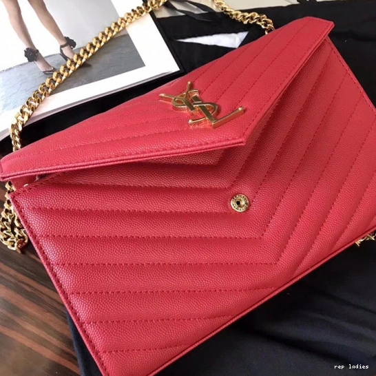 Repzbay REP YSL CHAIN WALLET MATELASSÉ CASSANDRE 0728